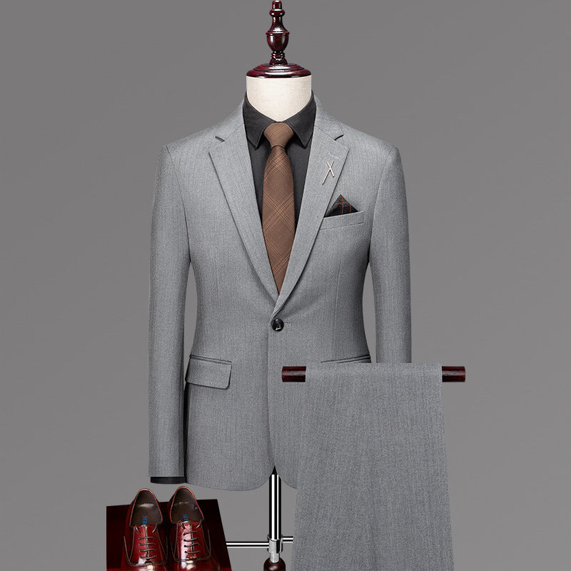 Casual British Plaid Suit