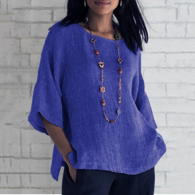 Fashion Tops Three-quarters Sleeve