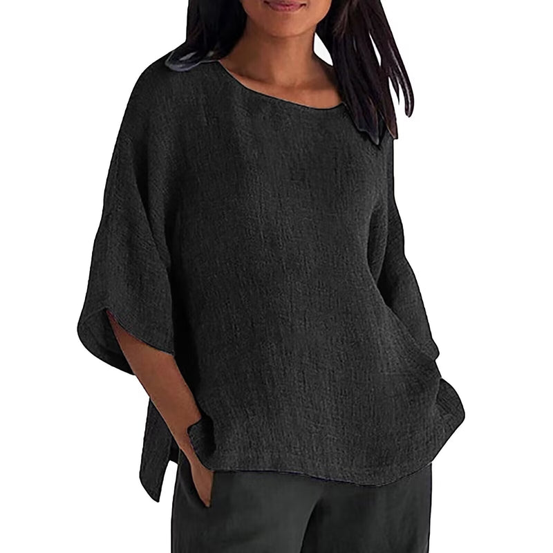 Fashion Tops Three-quarters Sleeve