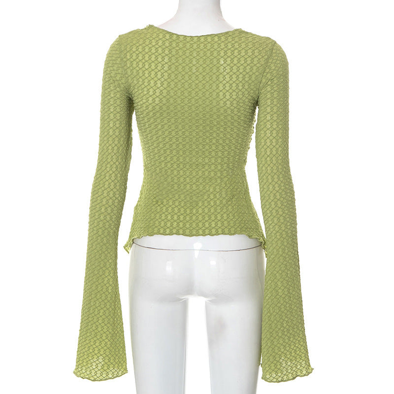Fashion Flare LaceUp Long Sleeve